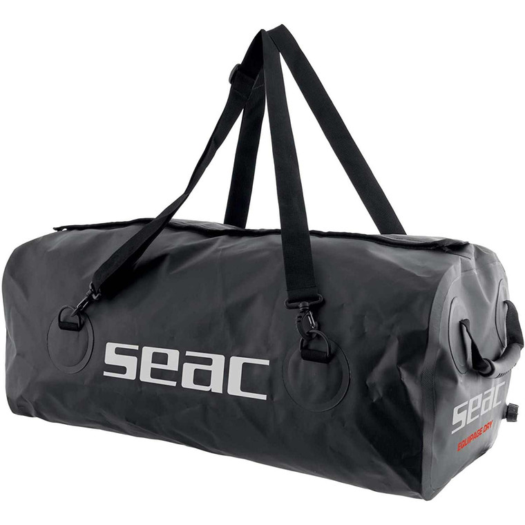 Seac Equipage 250, Duffel Bag with Waterproof Compartment for Diving Equipment and Fins Pocket, 75x40x35 cm