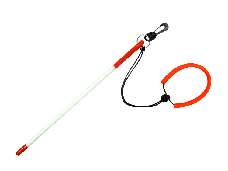 Fiberglass Tickle Stick w/Clip & Lanyard for Snorkeling and Scuba Diving