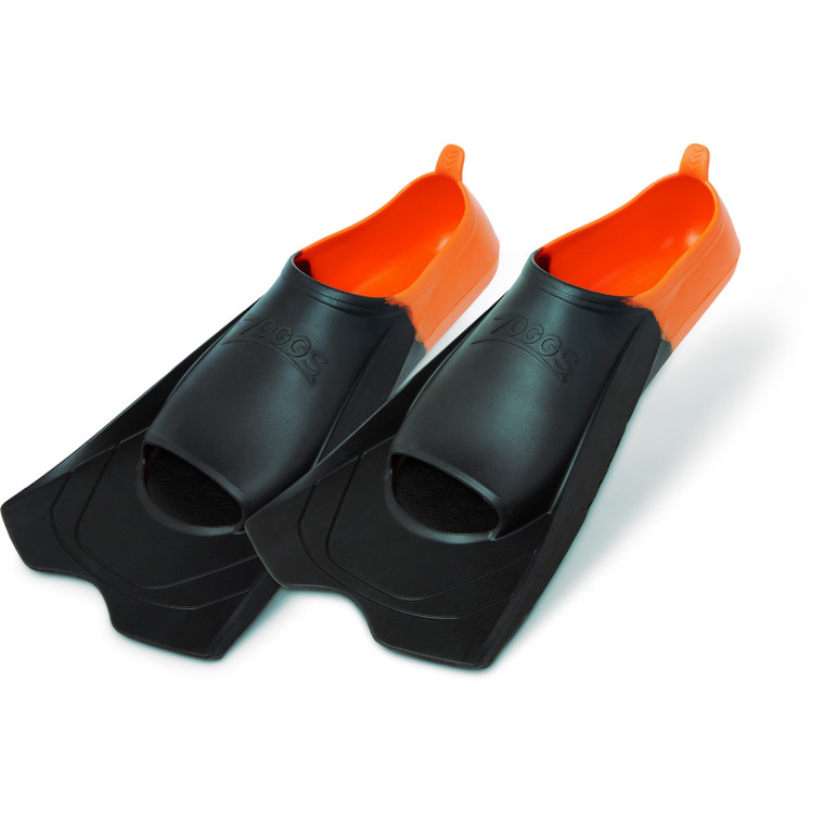 Zoggs Short Blade Eco Fins - Black/Orange