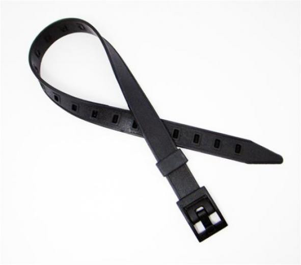 Storm Rubber Knife Strap - Single, Black for Scuba, Snorkeling or Water Sports